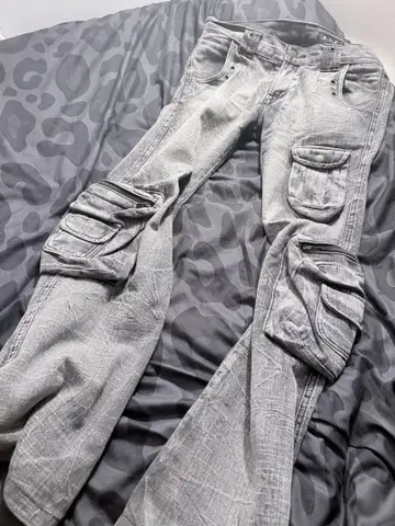 k.u.i 카고 팬츠 데님 레어 archive풍 lgb풍