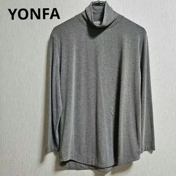 YONFA 하이넥 풀오버 그레이
