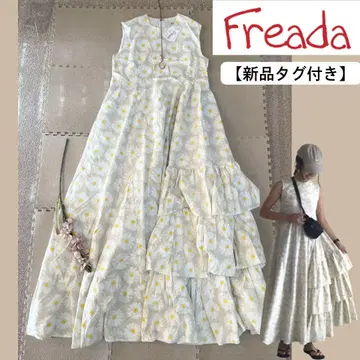 [ 새상품 ] FREAK'S STORE Freada 꽃무늬 플레어 원피스
