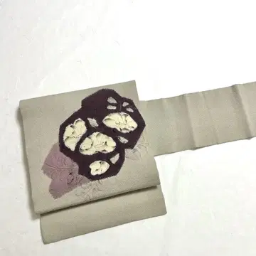 나고야 오비 츠지 가 하나 크레이프 원단 우라하 야나기색 PO-3346