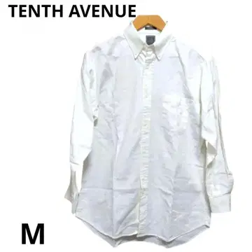 TENTH AVENUE 긴팔 화이트 셔츠 화이트 M 코튼 베이직