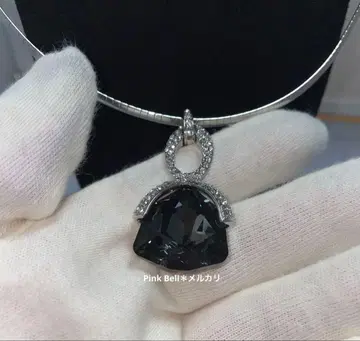 스와로브스키 크리스탈 사용 고져스 목걸이 쿨 블랙