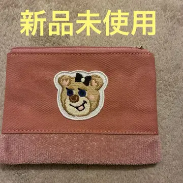 러브러리 바이 페이러 올드 테디 걸 와펜 파우치 핑크