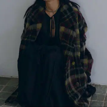 아메리빈티지 ADORABLE SHAGGY CHECK COAT