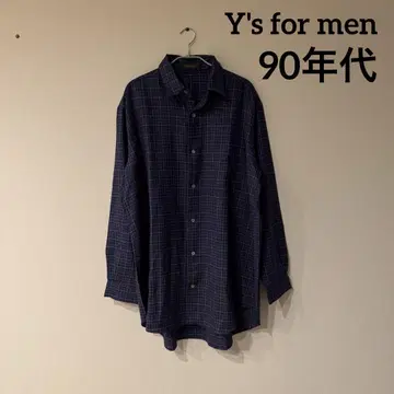 [ Y's for men ] 브라운 택 90's big shirt