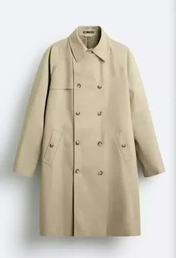 자라 베이지 더블 브레스트 트렌치코트 M 사이즈 가을/겨울 ZARA