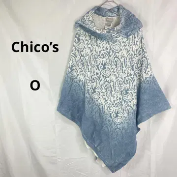Chico's 치코스 판초풍 니트탑 페이즐리 무늬 [ O ] 루즈핏
