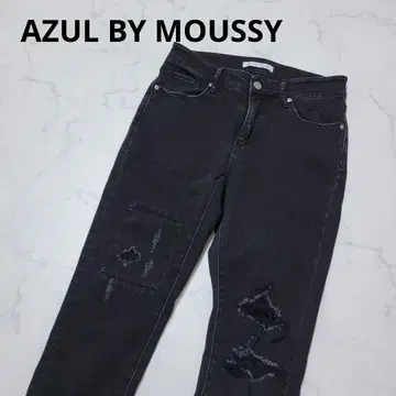 AZUL BY MOUSSY 데님 팬츠 데미지 가공 스트레치