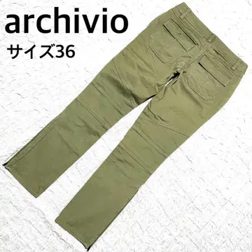 아르키비오 골프 팬츠 올리브 사이즈 36 사이드 지퍼