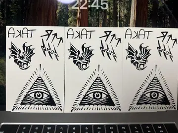 ONE OK ROCK 타카풍 타투 씰 3개