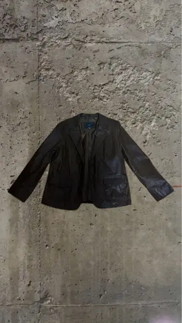 Brown leather jacket