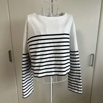 Deuxieme Classe Cropped Stripe T셔츠 보더