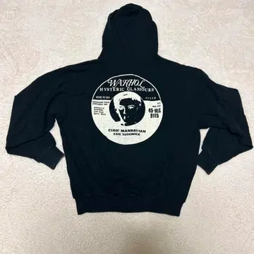 Hysteric Glamour 블랙 집업 후드티