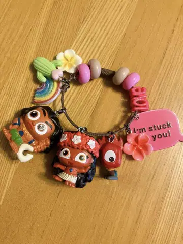 찰랑찰랑 키링 모아나와 귀여운 친구들