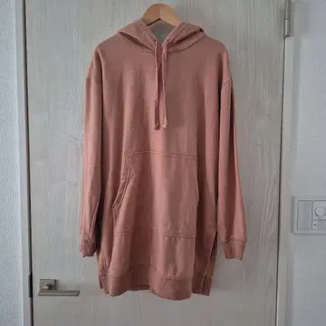 H&M 오버 사이즈 테라코타색 후드티 트레이닝복