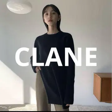 인기 완판 클라네 CLANE 리브 울 니트 블랙 M