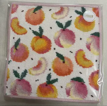 페이러 피치 도트 손수건