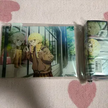 후지타 코토네 학원 아이돌 마스터 안경 세트 스탠드 안경닦이 BANDAI