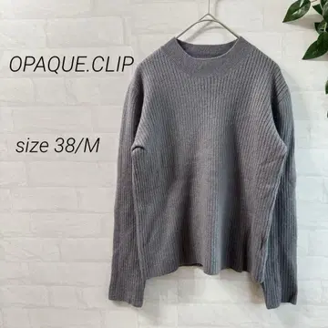 [ OPAQUE.CLIP ] 리브 니트 풀오버 (38/M) 그레이