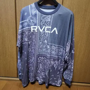 RVCA 반다나 패턴 긴팔 티셔츠 L 사이즈