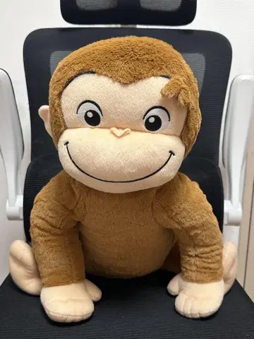 브라운색 원숭이 봉제 인형 약 55cm