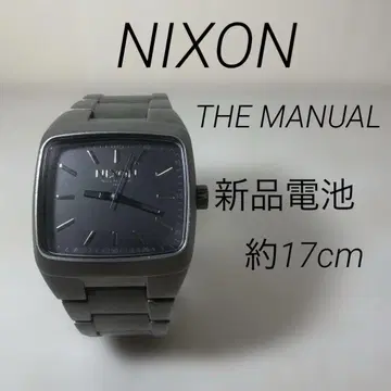 Nixon THE MANUAL 손목시계 새상품 배터리 건메탈 새상품급