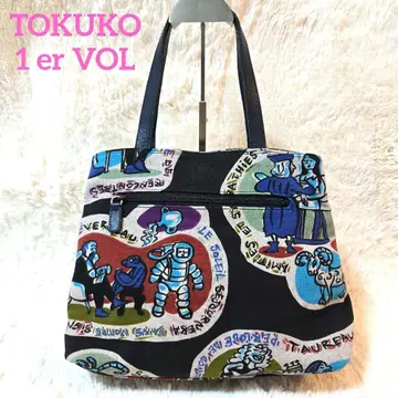 TOKUKO 1 er VOL 컬러풀 아트 프린트 토트백