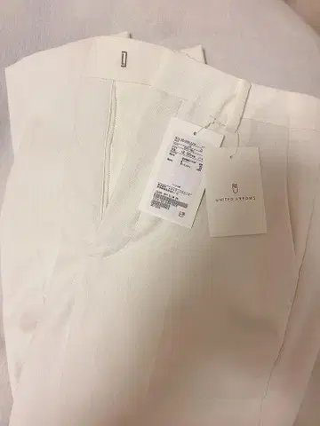 UNITED ARROWS 화이트 슬랙스 택 포함 새상품