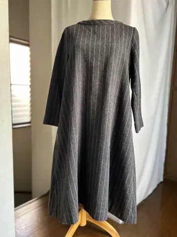 45rpm 스트라이프 롱 원피스 인디고 2