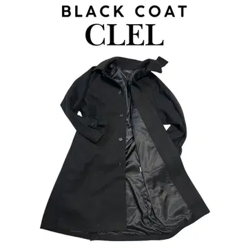 CLel 블랙 스텐카라 코트