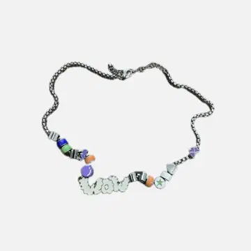 y2k Paragraph WOW necklace