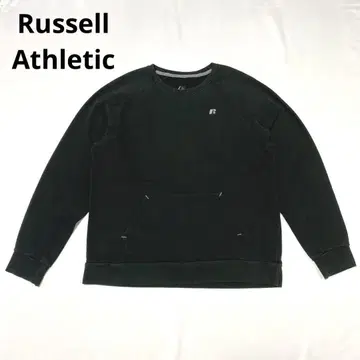 [ Russell Athletic ] 러셀 트레이닝복 무지 로고 블랙