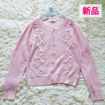 [새상품] 갤러리 비스콘티 펄 비쥬 가디건 핑크 2