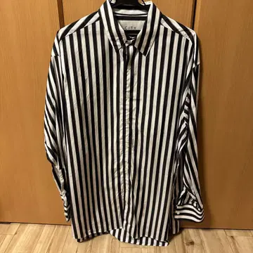 CITY Thomas Mason 스트라이프 긴팔 셔츠