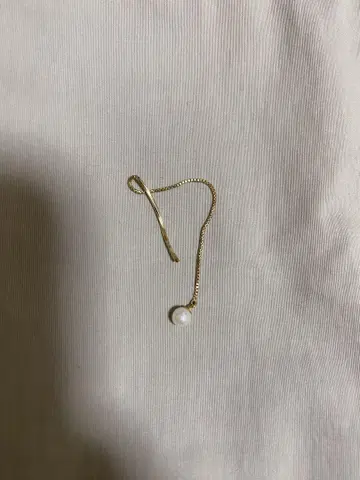골드 체인 펄 귀걸이 아메리칸 귀걸이
