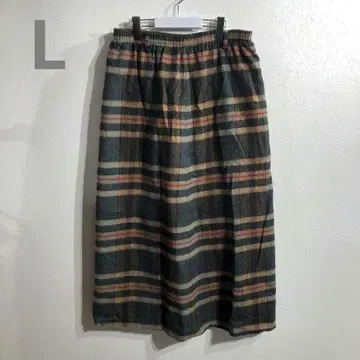 스커트 체크 무늬 M-L 새상품급