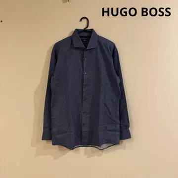 [ HUGO BOSS ] 올 패턴 긴팔 셔츠 네이비