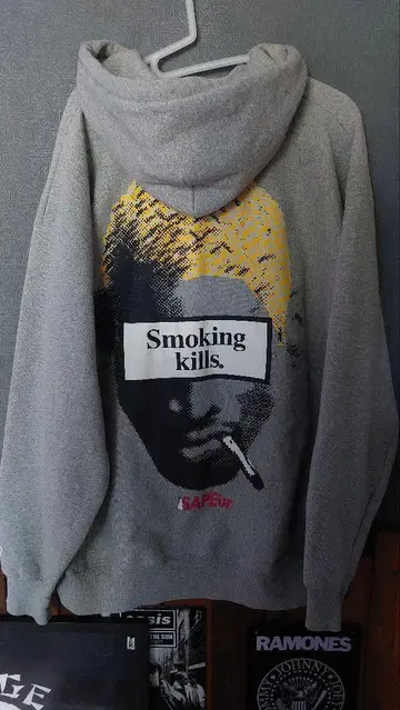 SAPEur FR2 SMOKING KILLS 맨투맨 후드티 콜라보