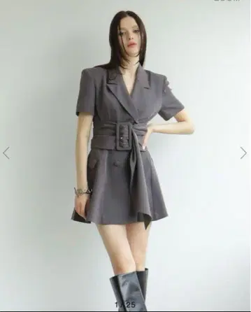 MELTTHELADY spring jacket onepiece gray