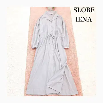 SLOBEIENA 슬로브 이에나 허리 개더 셔츠 원피스 F