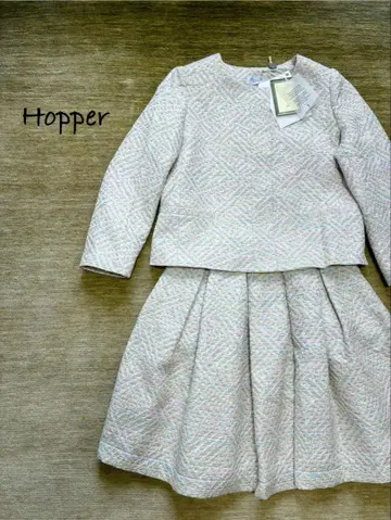 [ 택 포함 미사용 새상품 ] Hopper 트위드 셋업 스커트 이탈리아제