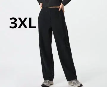 유니클로 저지 커브 팬츠 블랙 3xl