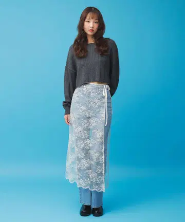 COCODEAL 코코딜 스팽글 레이스 랩스커트 랩스커트