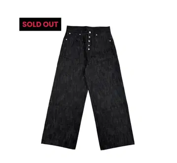 9/S PROJECT BUTTON FLY DENIM - BLACK