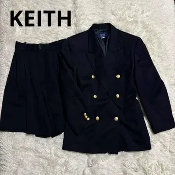 KEITH 키이스 네이비 블레이저 팬츠 셋업 골드 버튼 더블