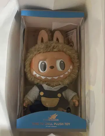 labubu time to chill plush toy 라부부