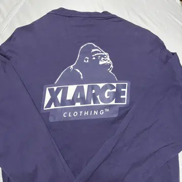 XLARGE 퍼플 긴팔 T셔츠 롱티