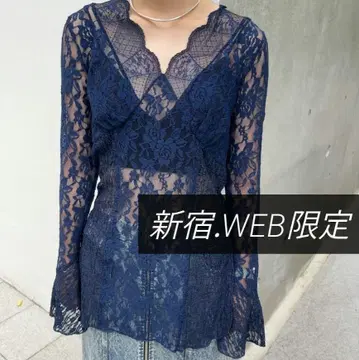 [ Ameri Vintage ] combination lace top