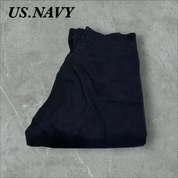 418] 70s 실물 USA 미국 해군 울 세일러 팬츠 플레어 구제 의류