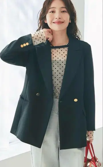 새상품 La boutique BonBon [명품] 메탈 버튼 더블 자켓